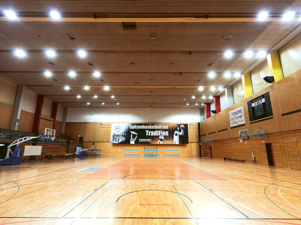 Sporthallen Beleuchtung in einer Sporthalle