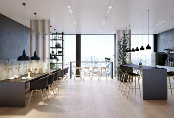 Büro Sitzbereich in einem modernen Büro.